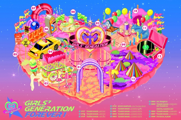 소녀시대 정규 7집 포에버원 / 사진 제공 SM ent